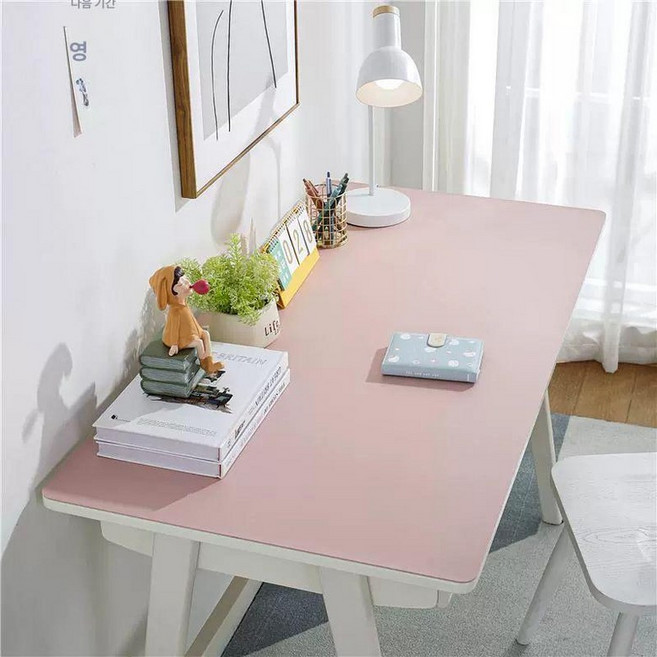 일상감각 양면 방수 인조가죽 책상보호덮개 데스크 덮개, 60x60cm