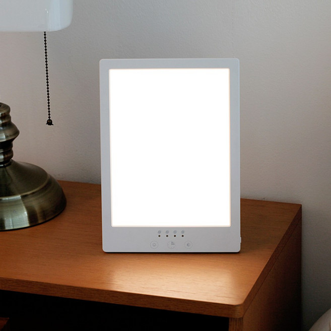 멜로우버디 사각 해피 라이트 테라피 SAD 일조량 햇빛 조명 생체시계, 1개, 에너지 테라피 라이트