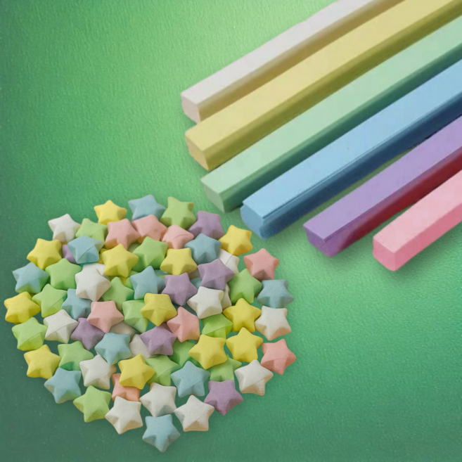 번쩍번쩍몰 파스텔 별 종이접기 별접기, 1080매, 6색