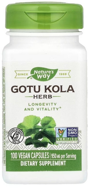 네이쳐스 웨이 Nature's Way 고투콜라 허브 950 mg 100 베지 캡슐, 50회분, 1개