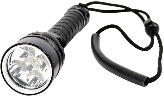 5구 LED 수중랜턴 5000루멘 해루질 스쿠버 다이빙 방수 손전등, 단품(후레쉬1개), 1개