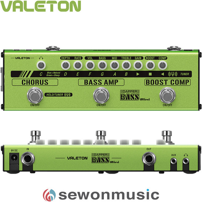 베일톤 베이스기타 멀티이펙터 Dapper Bass Mini MES-2, 1개