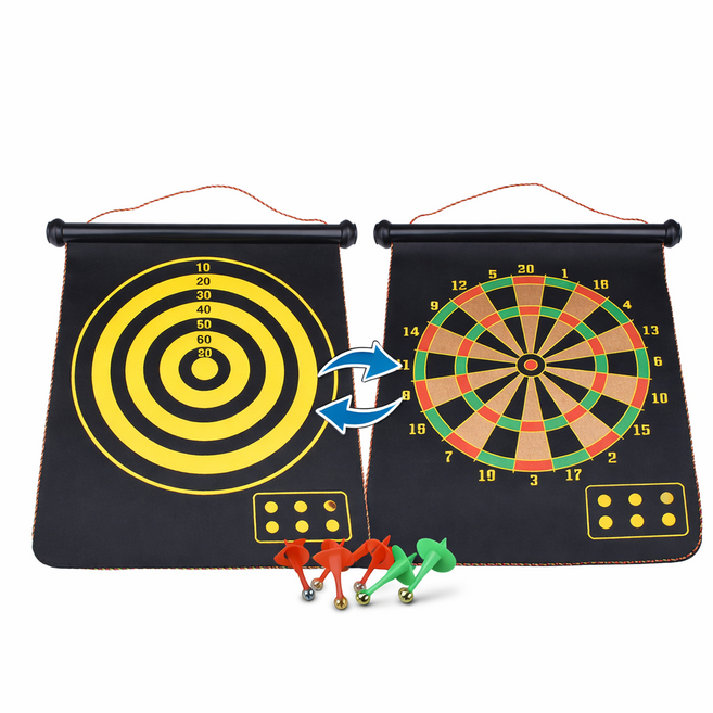 양면 자석 다트 + 다트핀 6p, 1개, 혼합