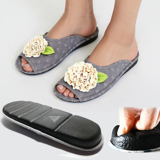 EASY FOOT 족저근막염 도움될만한 2cm쿠션슬리퍼 이지풋슬리퍼