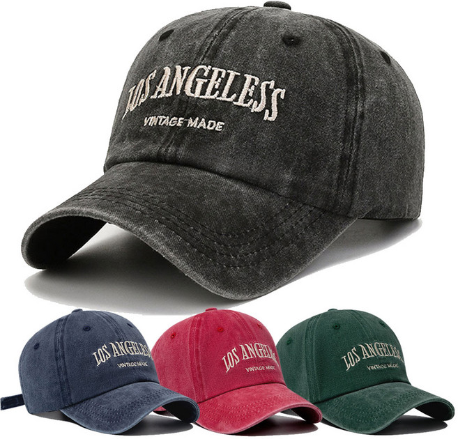 1+1 LOS ANGELES 볼캡 데일리 빈티지 워싱 자수 남여공용 모자