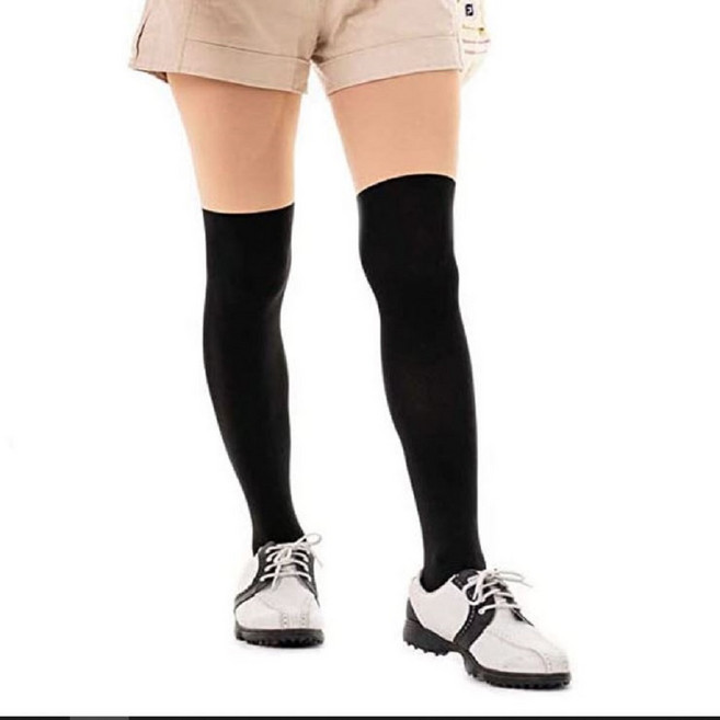 다비 투톤 자외선차단 여성 골프 팬티 스타킹 유발 2p