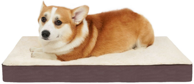 메모리 스펀지 펫 매트 사계절 공용 고양이 강아지 애견 용품, 백갈색, 1개