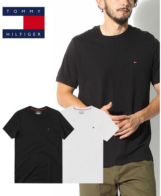[USA정품/국내배송] 타미힐피거 남여공용 반팔티 스몰로고 티셔츠 남성반팔 여성반팔 09T3139