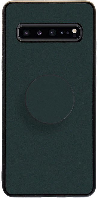 투유모바일 갤럭시 S10 5G 34색 감성 컬러 범퍼 케이스 + 동일색상 손잡이톡 세트 G977