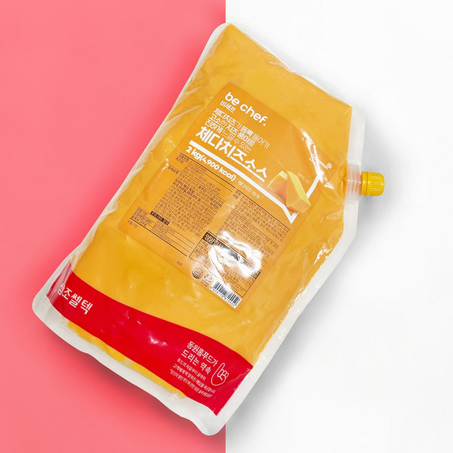 동원 체다치즈소스 2kg 나쵸 치즈 디핑 딥핑 소스 업소용, 1개