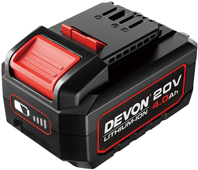 DEVON 20V 4.0Ah鋰離子電池 - 電動工具備用電池, 1個