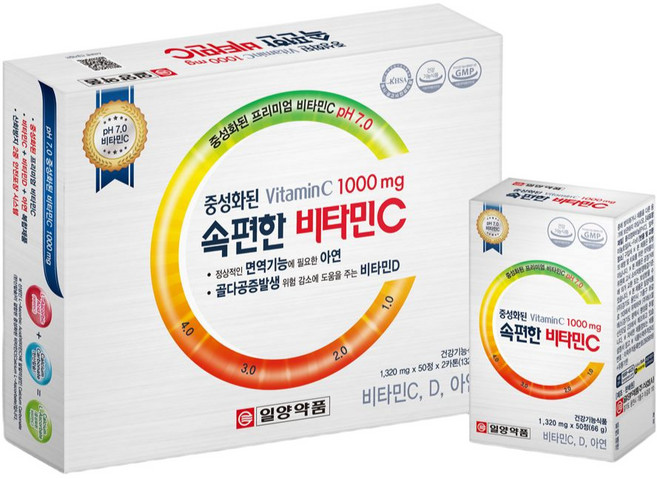 일양약품 속편한 비타민C 중성비타민C D 아연 100정, 1개
