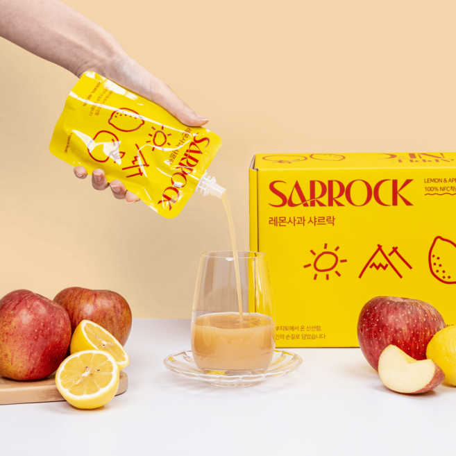 100프로 NFC 착즙주스 레몬사과샤르락 물 한 방울 넣지 않은 레몬사과 HACCP, 48개, 110ml