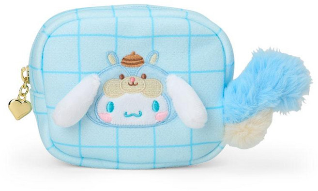 Cinnamoroll 藍色格紋絨毛小包, 大耳狗, 1個