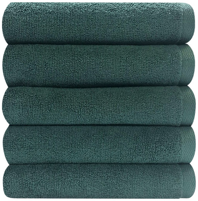 다주타올 호텔수건 150g, 다크그린, 5개