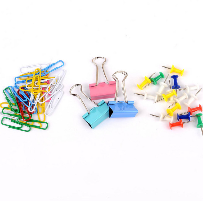 이음모음 클립 집게 압정 오피스 문구 3종세트, 프리미엄, 20세트, 1팩