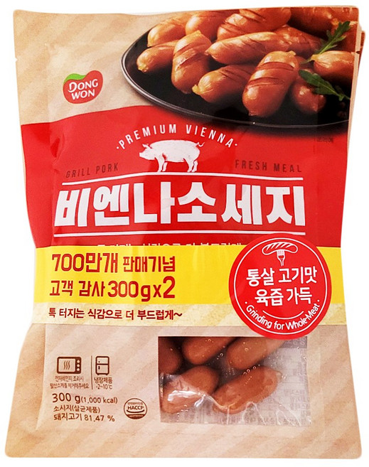 동원 비엔나 소세지, 300g, 2개
