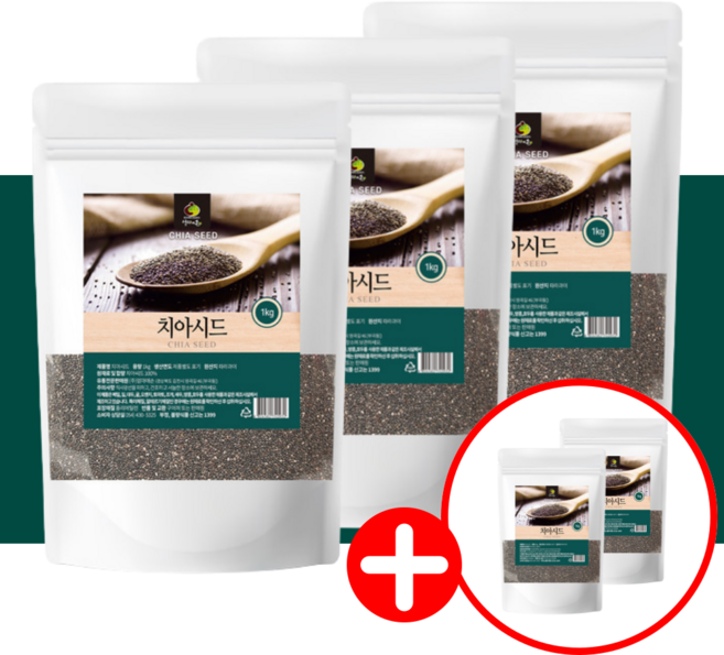 치아시드 치아씨드 1kg 5팩 대용량, 5개