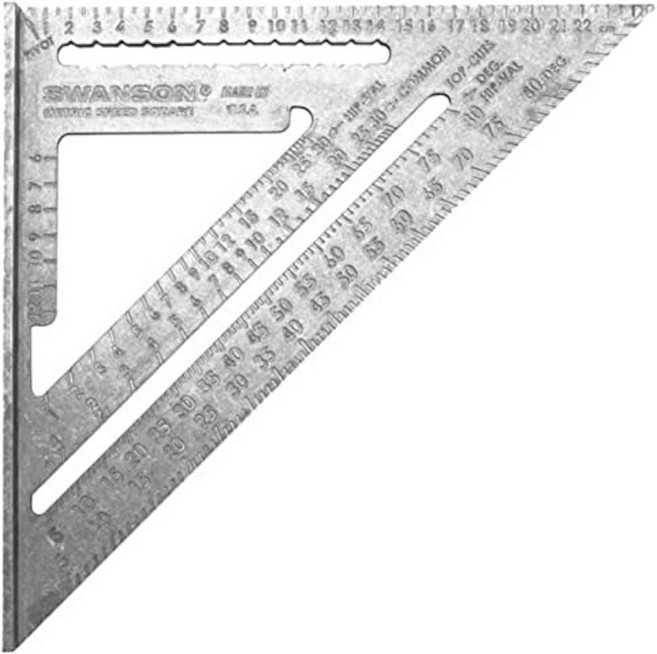 스완슨 주식회사 S0101 7인치 스피드 스퀘어 블루, Metric Speed Square, 1개