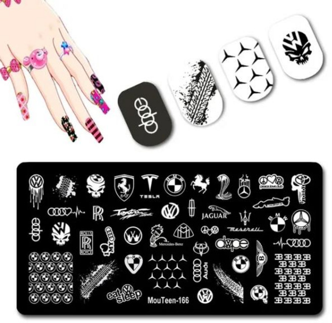네일용스티커 애니메이션 일본 네일 스탬핑 플레이트 닌자 스탬프 피규어 아트 168, 67 mouteen-166