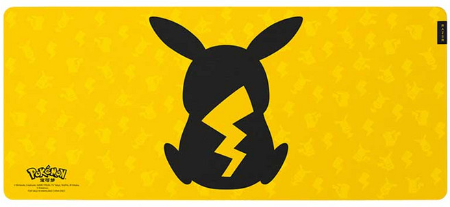 레이저 포켓몬스터 피카츄 에디션 마우스 패드, 1개, 옐로우