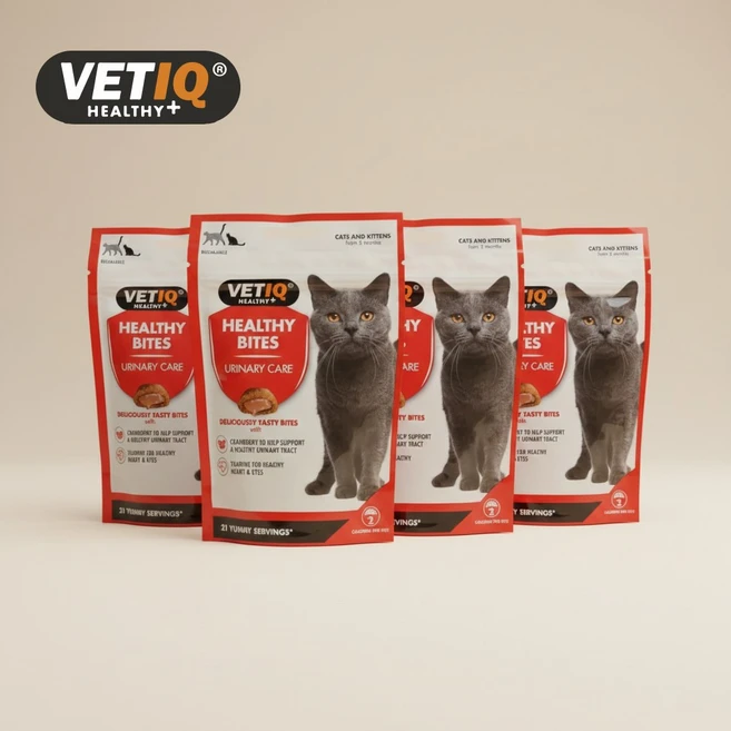 엠씨 VETIQ 벳아이큐 헬시바이트 고양이 영양간식, 유리너리, 4개 - 쿠팡