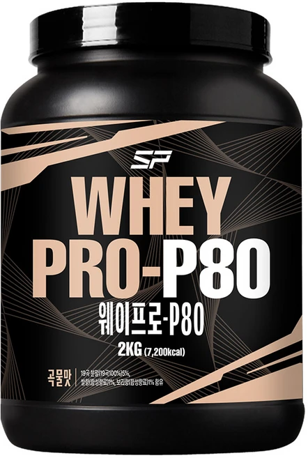 웨이프로 P80 곡물맛 2kg 단백질보충제 단백질쉐이크 프로틴, 66회분, 1개 - 쿠팡
