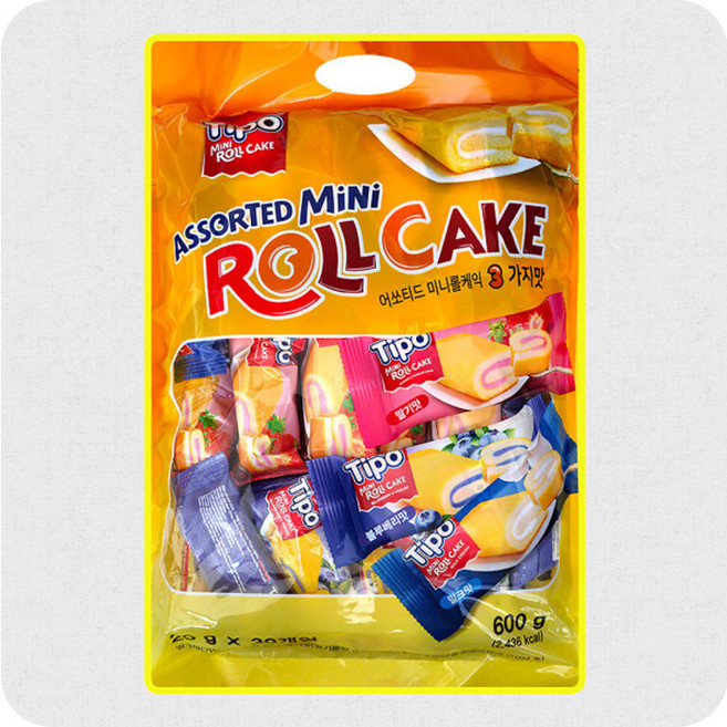 티포 어쏘티드 미니 롤케익 30p, 600g, 4개
