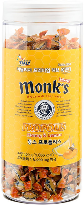 Monks 프로폴리스 캔디, 400g, 1개