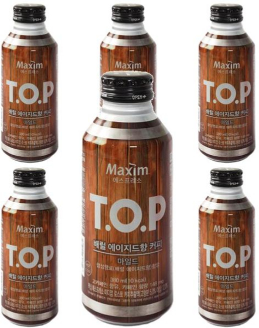 맥심 TOP 배럴에이지드향 커피 마일드 380ml 6개, 7세트