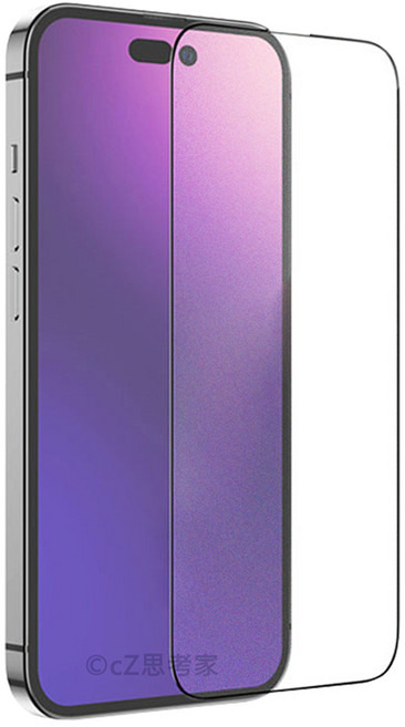 cZ思考家 iPhone 磨砂 滿版玻璃保護貼, 1個