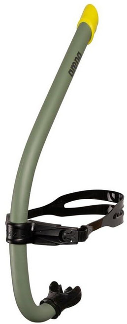 아레나 유니 성인 수영 스노클 프로 III 수영장 장비 수영 훈련 액세서리, 원사이즈, sage/black, 세이지/블랙