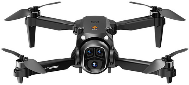 LEAF H21 無刷動力 4K 航拍無人機 90° 電調監視器, H21黑+4K电调双镜头+全面避障+光流,二块电池【送收纳包+备用风叶+防护栏】, 1個