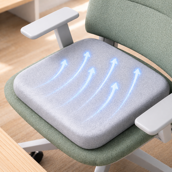 더프레즌트 사계절 통풍 메쉬 사각방석