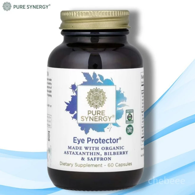 퓨어시너지 아이 프로텍터 아스타잔틴 빌베리 샤프론 캡슐 PURE SYNERGY Eye Protector, 1개, 60정 - 쿠팡