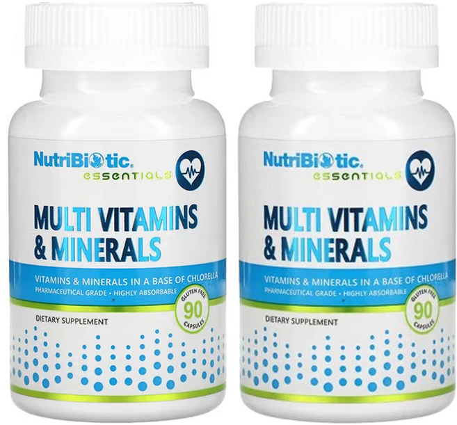 뉴트리바이오틱 필수 영양소 종합비타민 및 미네랄, 90정, 2개 - 쿠팡