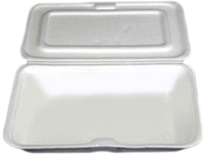 행복물류 스티로폼 도시락 (중(189*132*31)) 1세트 600개 일회용도시락 배달 포장용기, 1개