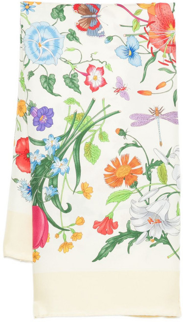구찌 플로럴 프린트 스카프