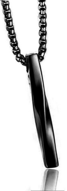 서플라이랩 써지컬스틸 스파이럴 스틱바 남자 목걸이