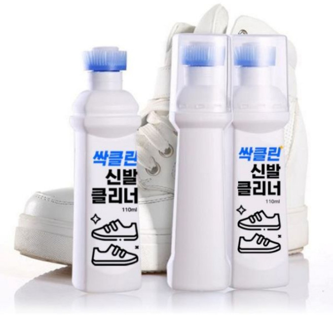 물없이 빠르고 깨끗하게 싹클린 신발 세정 오염제거 슈즈 클리너 3P