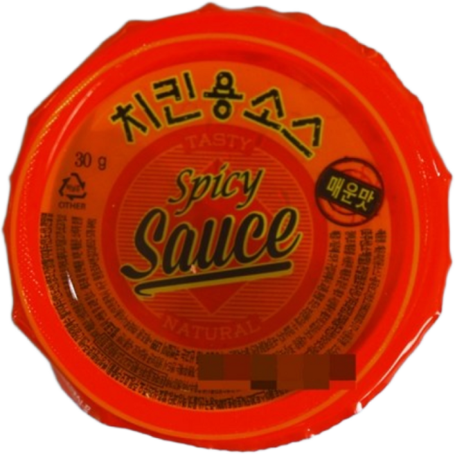 뫼루니식품 디핑소스 일회용 양념치킨 치킨용소스 매운맛, 360개, 30g