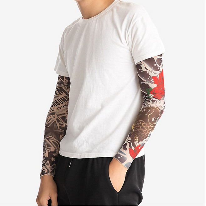 용 잉어 호랑이 문신 타투 쿨 팔토시 자외선 차단 swg+56808GP