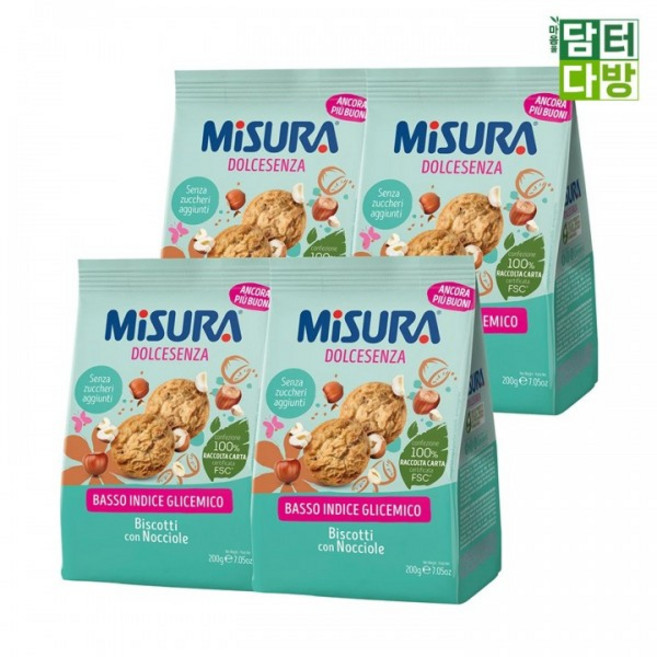 미주라 노춀라 쿠키, 200g, 4개