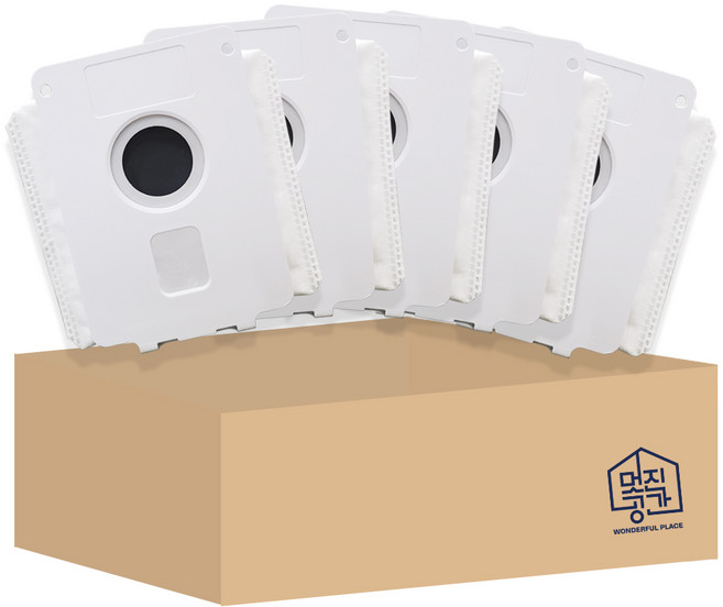 [호환] 멋진공간 LG 코드제로 먼지봉투 세트 A9 A9S 올인원 타워 소모품, 5개, AGF78838447