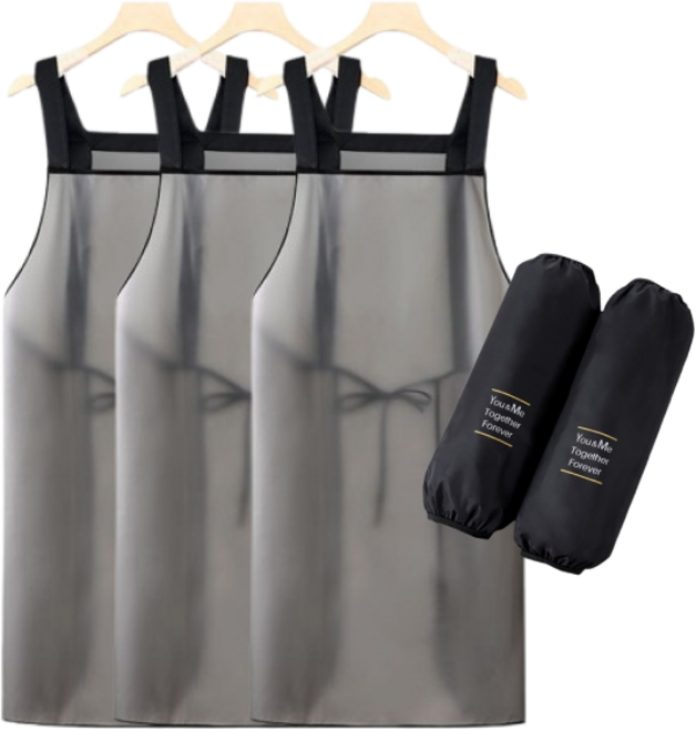 프리미엄 방수앞치마 팔토시 세트 식당용 올인원, 앞치마(3개)+팔토시(1개), 1개