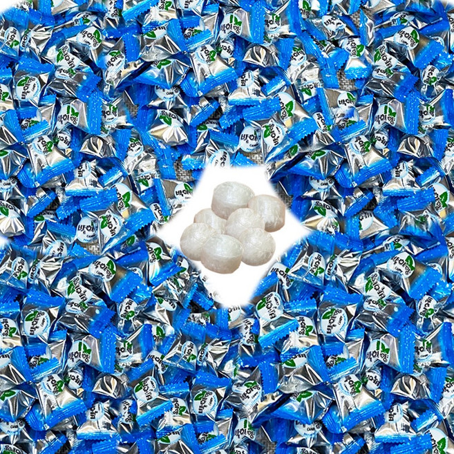 박하향 박하사탕 민트 캔디 입안이 시원해지는 사탕 100알, 100개, 3g