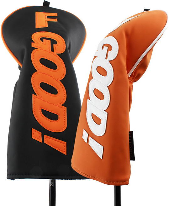 골프 우드 커버 푹신푹신 뽀송한 GOOD 우드클럽커버 WC 골프채커버, 블랙, 1개