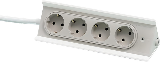 아이디투 아이디바 멀티탭 4구 IDBAR, 1.5m, 화이트, 1개