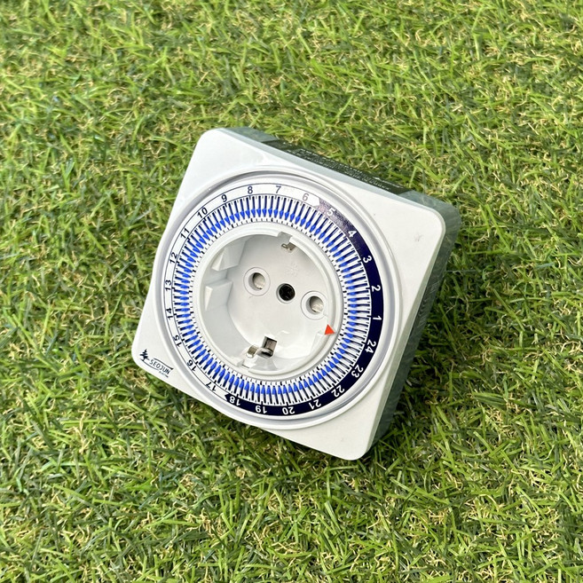 국산 서준전기 고용량 타이머 콘센트 하이블루 자동 전등전원 전기 절감기 24 시간 타임스위치 간판, SJP-CP16H, 1개, free size