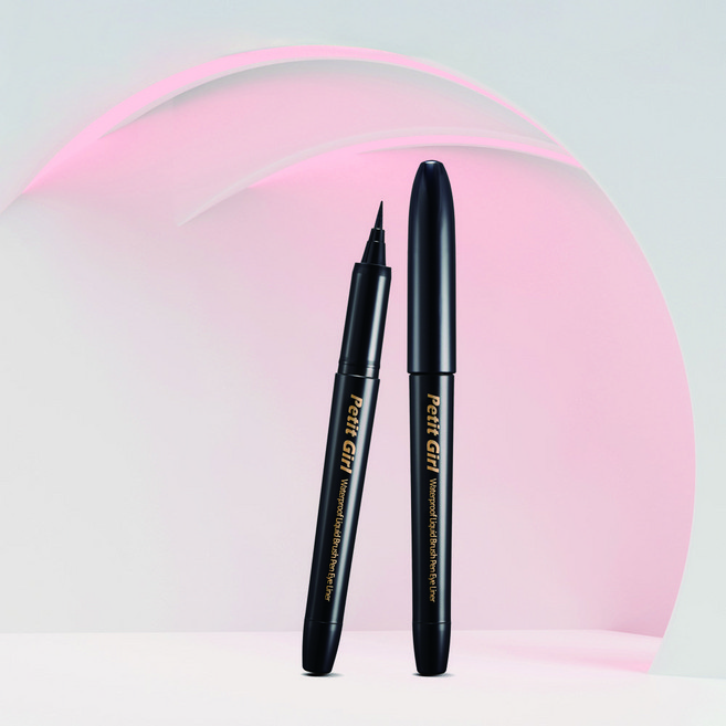 쁘띠 걸 워터프루프 리퀴드 붓펜 아이라이너, 1개, 블랙 - 쿠팡